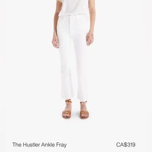 MOTHER The Hustler Ankle Fray Jeans in Fairest of Them All Size 23
